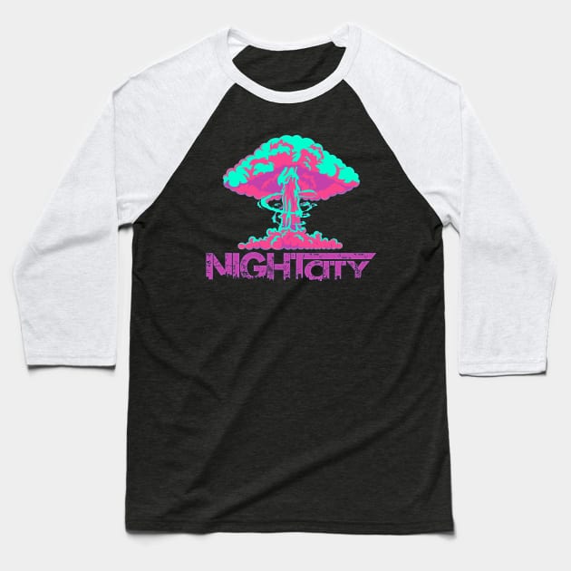 NightCity Baseball T-Shirt by FortheMAKARON